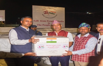 Handing over of 2nd consignment of earthquake relief materials to the Government of Nepal (6 Nov 2023)